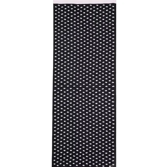 kate spade new york Swans Scarf in Black & White w/ Bonus Crystal Swan Brooch - Picture 2 of 6